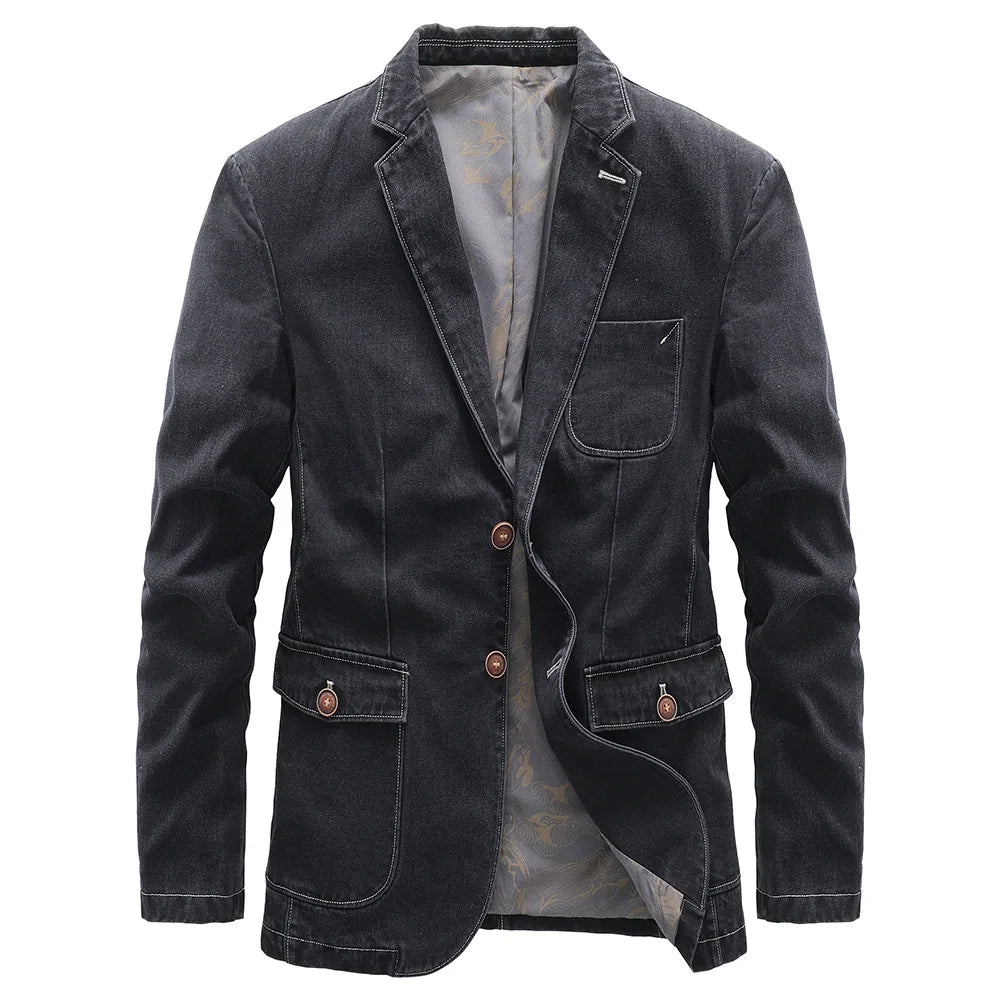 Ellis | Men's Tailored Denim Blazer for Smart Casual Style
