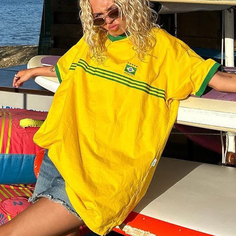 Jodie | Brazilian-Inspired Oversized Fan T-Shirt