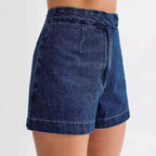 Keira | Women's Denim Vest and Shorts Set