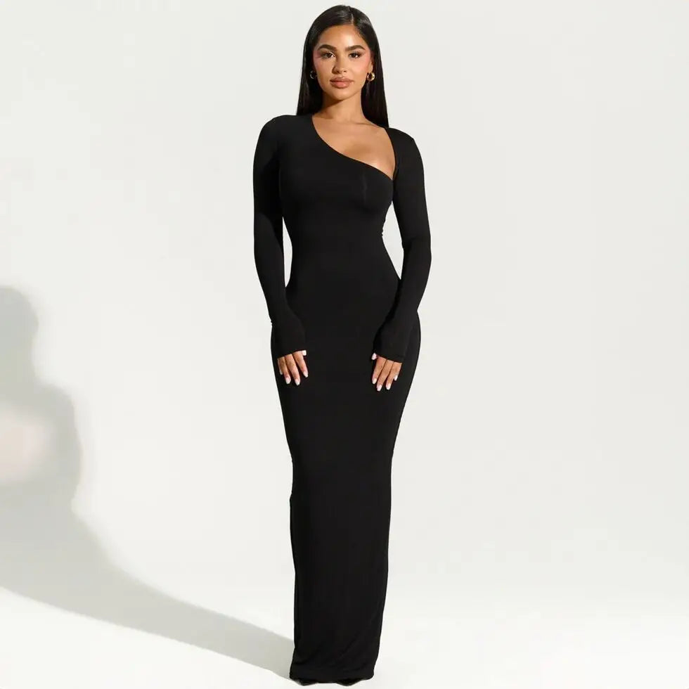 Shaquana Asymmetrical One-Shoulder Maxi Dress for Women