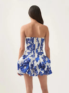 Cayden Floral Bubble Hem Mini Dress | Women's Party Wear