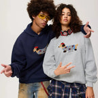 Ellis | Unisex Dachshund Embroidered Oversized Hoodie