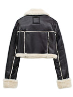 Shyla Faux Leather Shearling Jacket | Women's Winter Outerwear