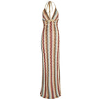 Dione | Women's Bohemian Halter Maxi Dress