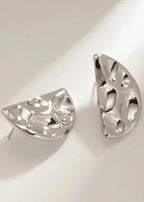 Ashia | Hammered Abstract Design Earrings for Women