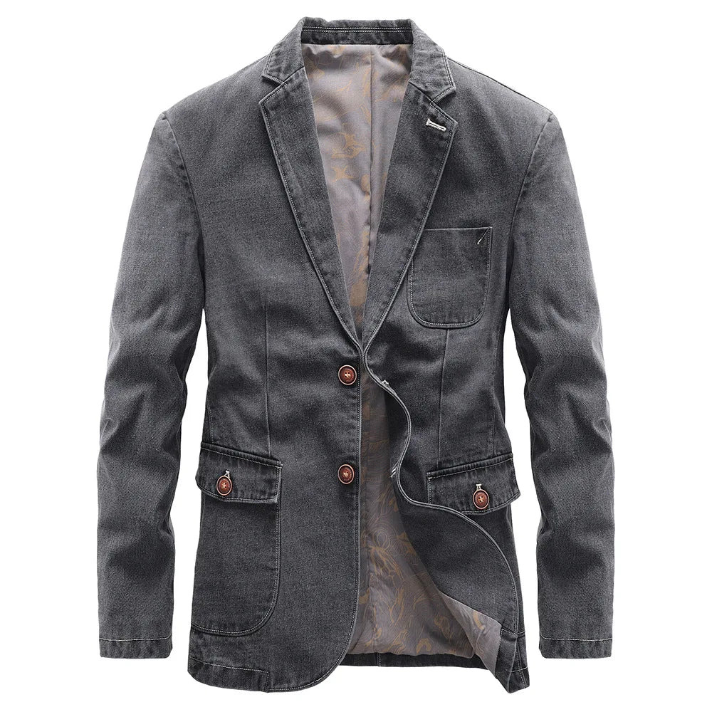 Ellis | Men's Tailored Denim Blazer for Smart Casual Style