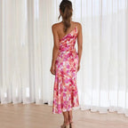 Shanon | Women's Elegant One-Shoulder Floral Midi Dress