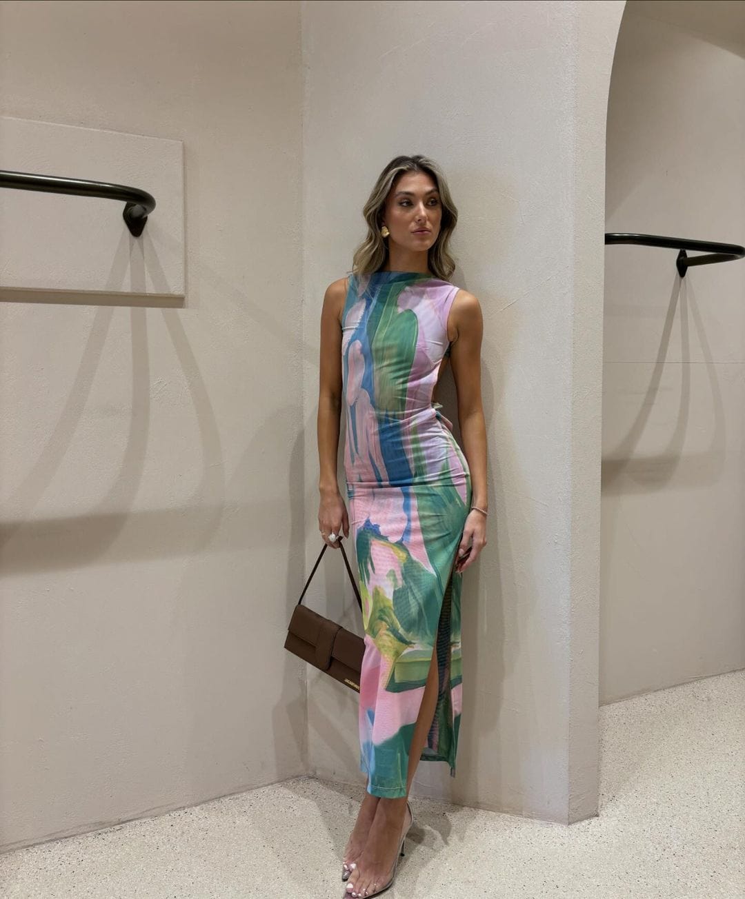 Miabella | Elegant Women's Abstract Floral Maxi Dress