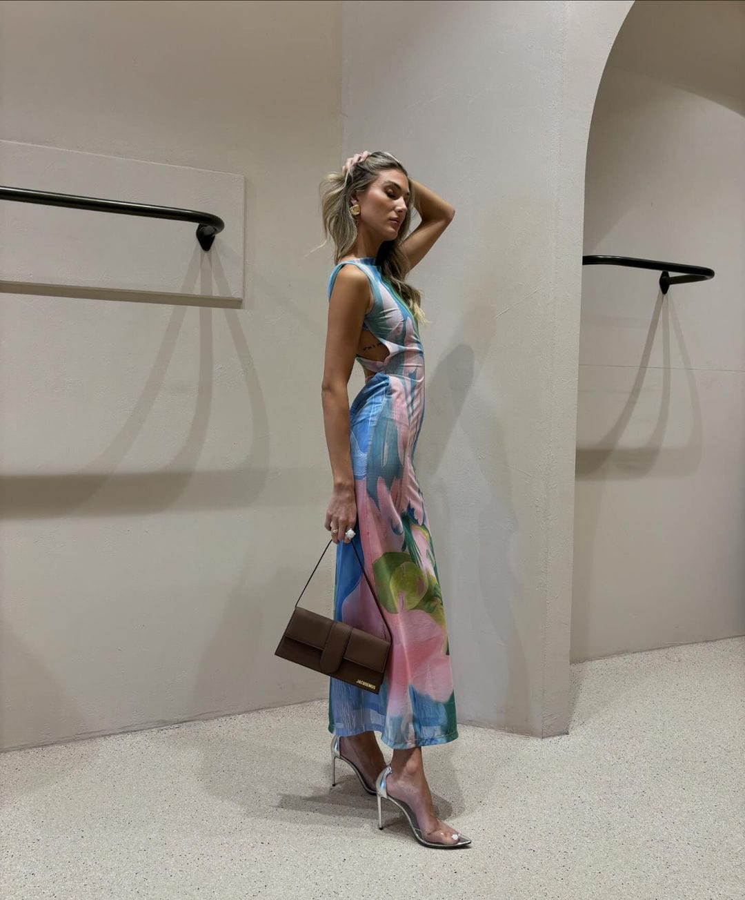 Miabella | Elegant Women's Abstract Floral Maxi Dress