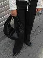 Tegan Woven Leather Handbag | Chic Everyday Style for Women