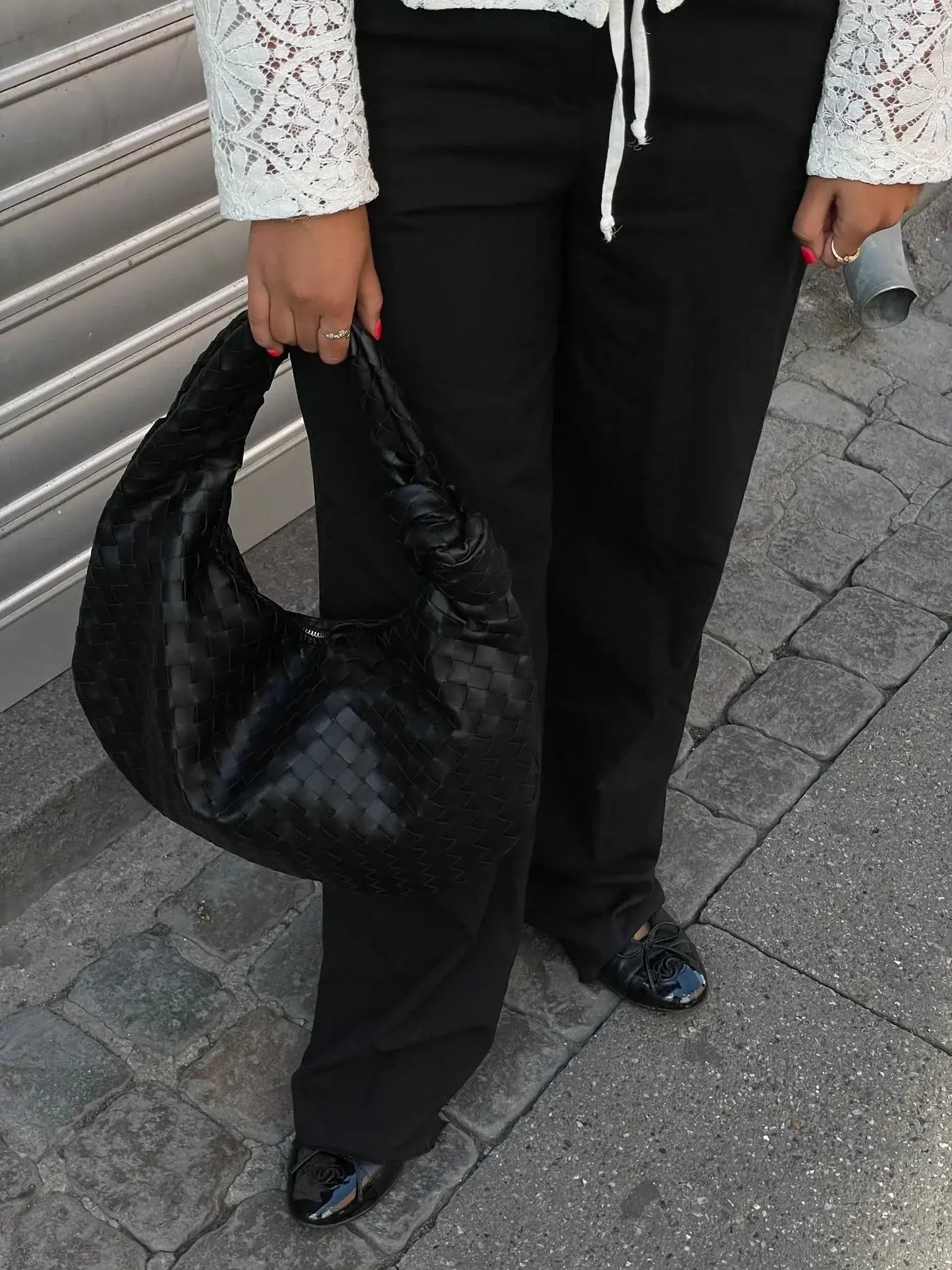 Tegan Woven Leather Handbag | Chic Everyday Style for Women