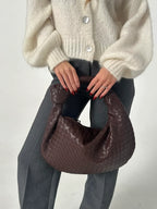 Tegan Woven Leather Handbag | Chic Everyday Style for Women