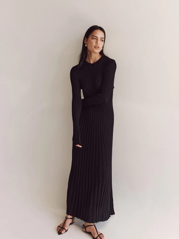 Jaylen | Women's Ribbed Knit Maxi Dress