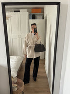 Dorthy | Women's Elegant Wool Blend Wrap Jacket