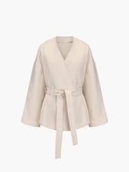 Dorthy | Women's Elegant Wool Blend Wrap Jacket
