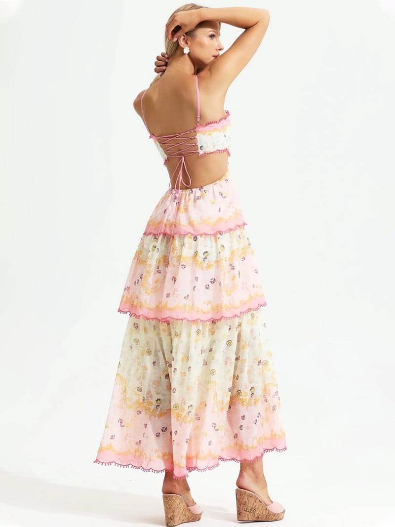 Phoenix Floral Tiered Maxi Dress | Women's Summer Style