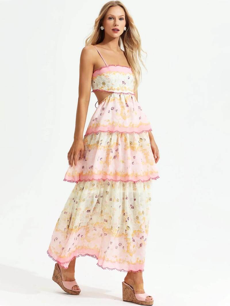 Phoenix Floral Tiered Maxi Dress | Women's Summer Style