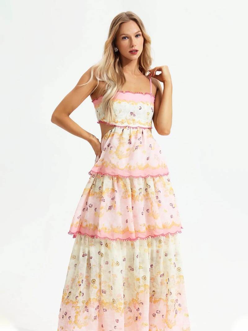 Phoenix Floral Tiered Maxi Dress | Women's Summer Style
