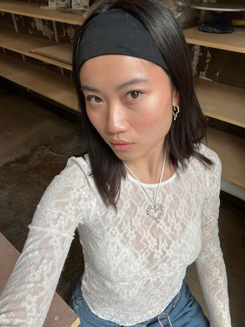 Salome | Elegant Women's Floral Lace Long-Sleeve Top