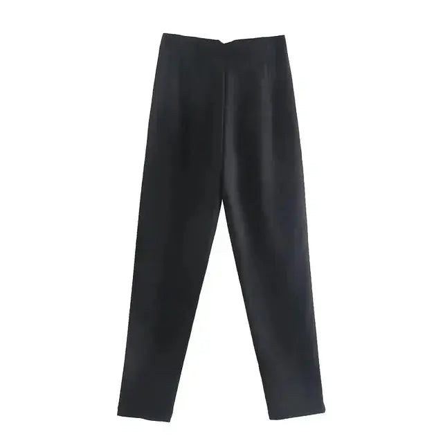 Leilah | Women's High-Waisted Pleated Trousers