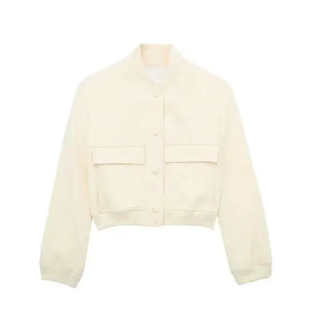 Justyce | Women's Cropped Bomber Jacket