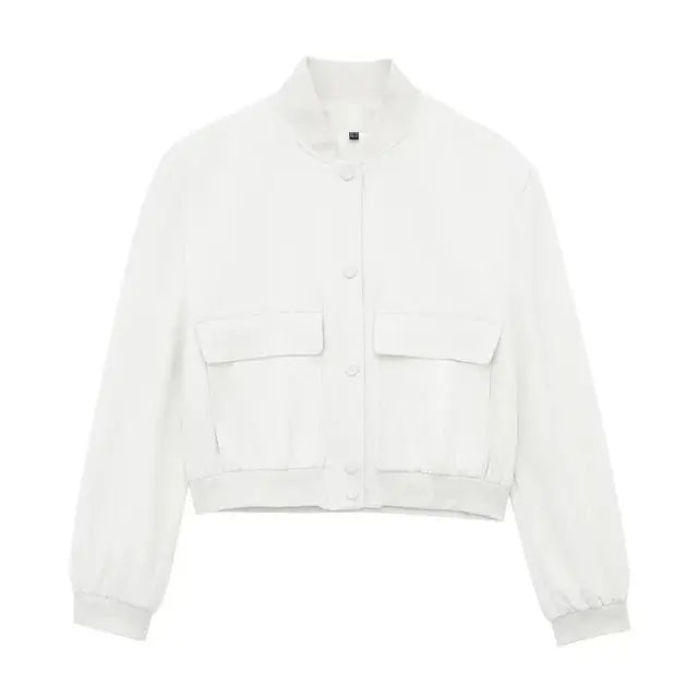 Justyce | Women's Cropped Bomber Jacket