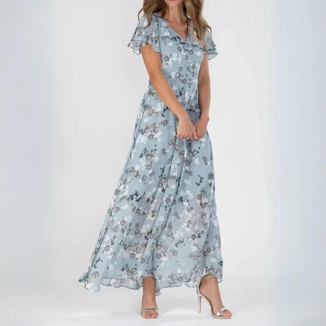 Avigail | Women's Floral Chiffon Maxi Dress