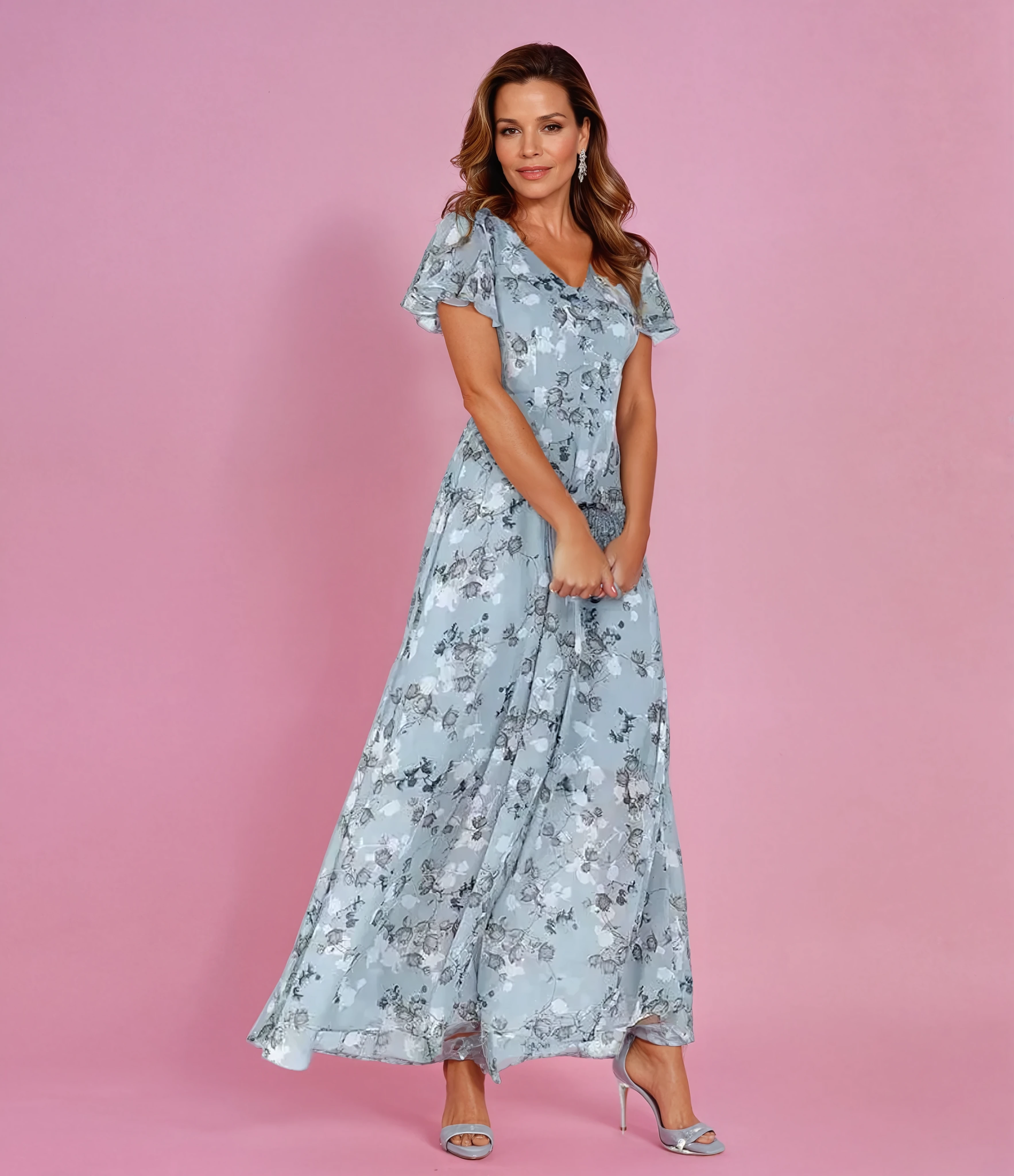Avigail | Women's Floral Chiffon Maxi Dress