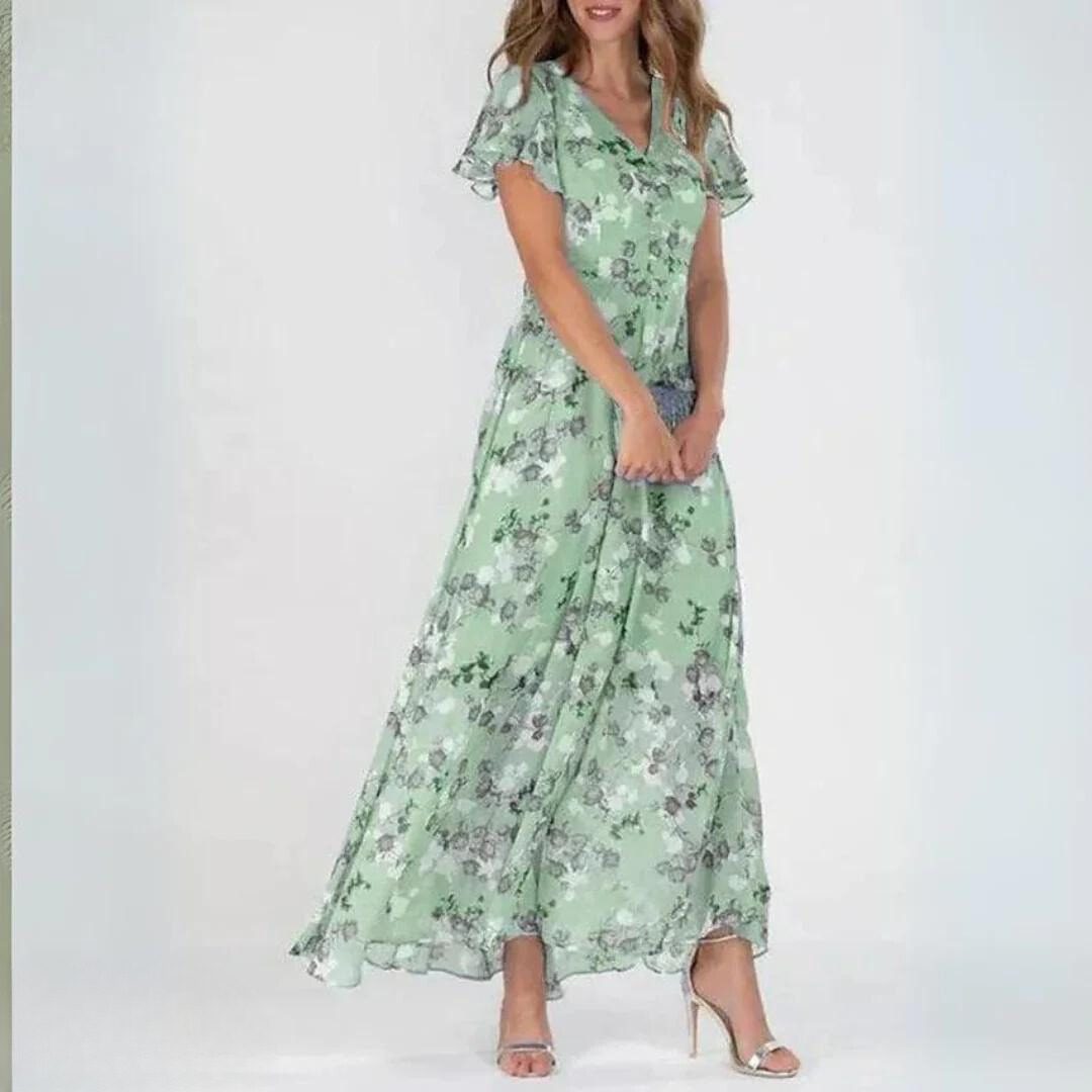 Avigail | Women's Floral Chiffon Maxi Dress
