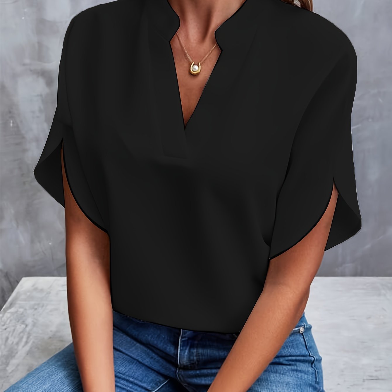 Harper V-Neck | Women's Elegant Blouse
