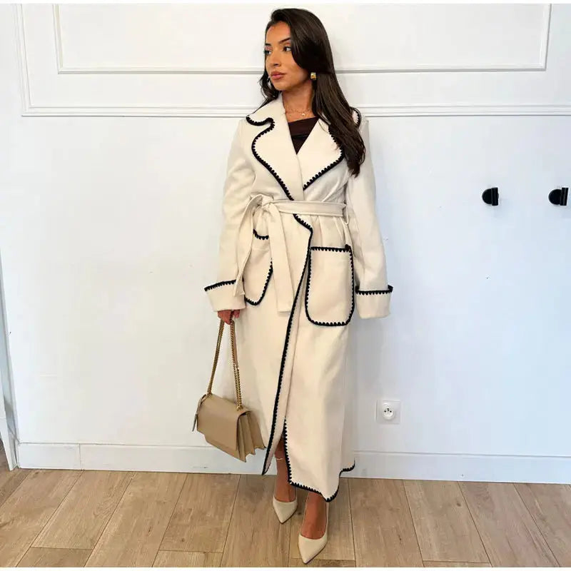 Debra | Elegant Women's Wool Blend Trench Coat