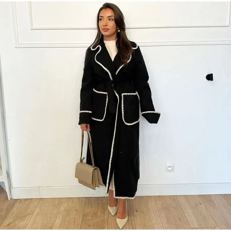 Debra | Elegant Women's Wool Blend Trench Coat