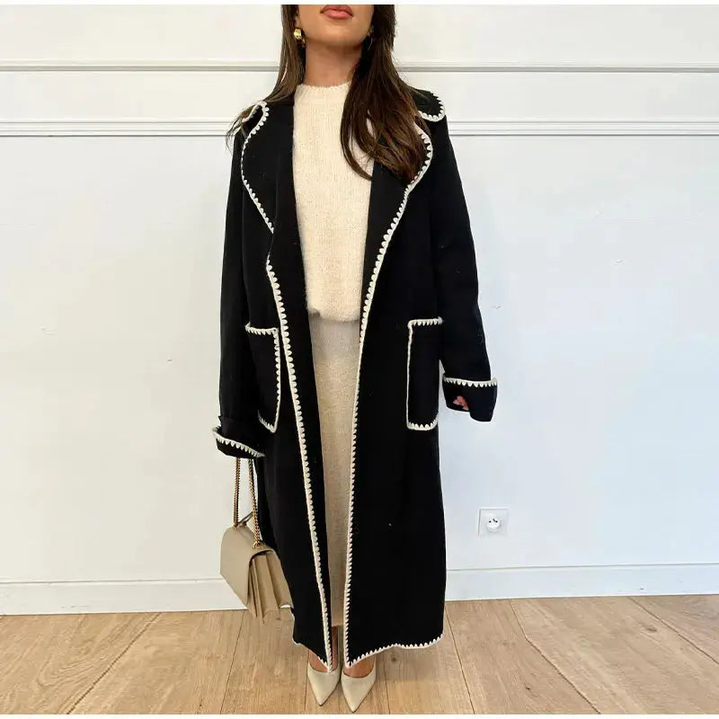 Debra | Elegant Women's Wool Blend Trench Coat