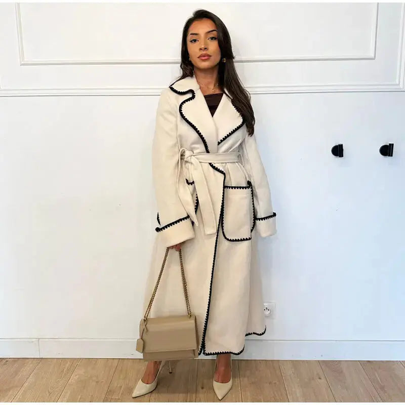 Debra | Elegant Women's Wool Blend Trench Coat