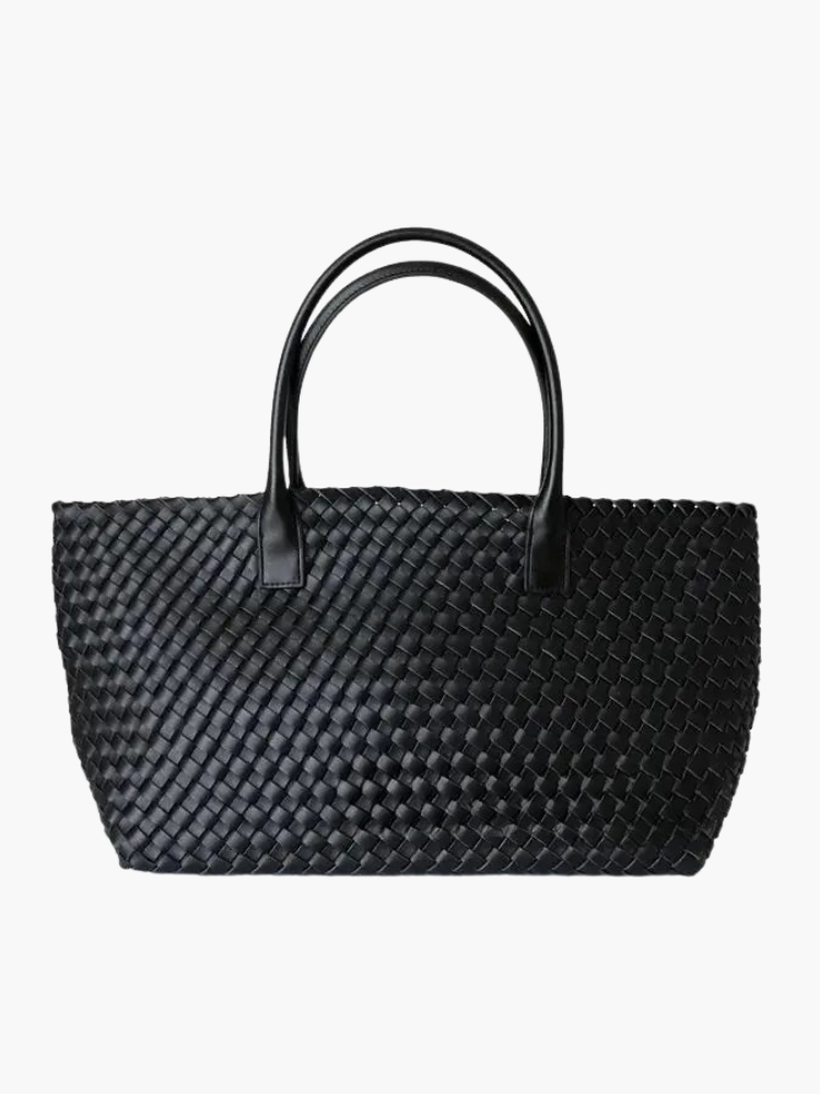 Ayah Woven Leather Tote Bag | Elegant & Versatile for Women