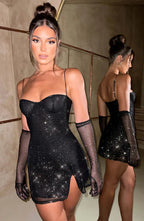Audrina | Women's Glamorous Glitter Dress