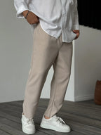 Cohen | Men's Relaxed Fit Pleated Trousers