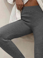 Georgiann Ribbed Knit Leggings | Women's Stirrup Style