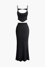 Jacey | Elegant Women's Two-piece Corset & Skirt Set