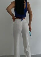 Valarie | Women's Bohemian Knit Flare Pants