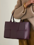 Charlsie | Elegant Woven Leather Women's Tote Bag