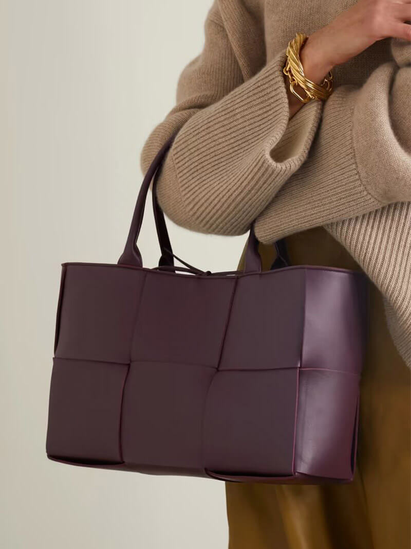 Charlsie | Elegant Woven Leather Women's Tote Bag