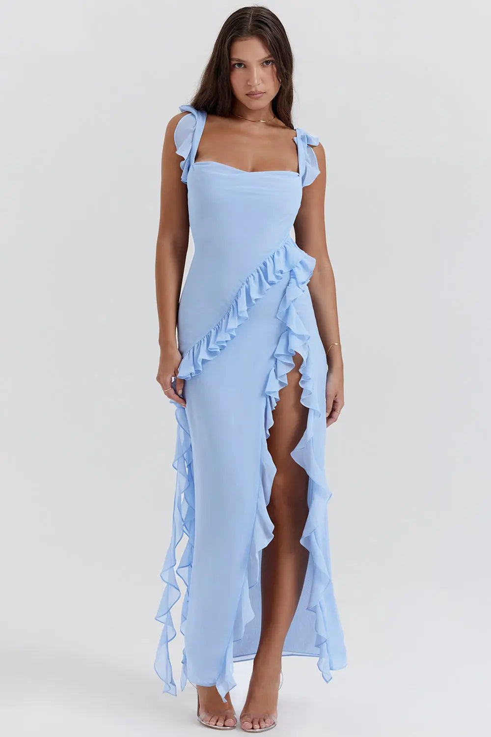 Irina | Elegant Women's Ruffled Maxi Dress