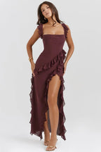 Irina | Elegant Women's Ruffled Maxi Dress