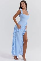 Irina | Elegant Women's Ruffled Maxi Dress