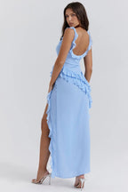Irina | Elegant Women's Ruffled Maxi Dress