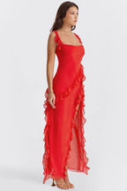 Irina | Elegant Women's Ruffled Maxi Dress