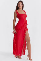 Irina | Elegant Women's Ruffled Maxi Dress