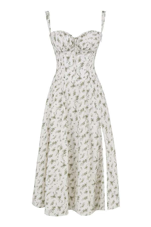 Jules | Romantic Floral Midi Dress for Women
