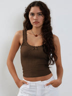 Glendora | Chic Ribbed Knit Tank Top for Women